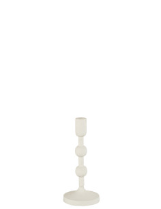 Porte-bougie Boules Aluminium Blanc GrandJ-Line