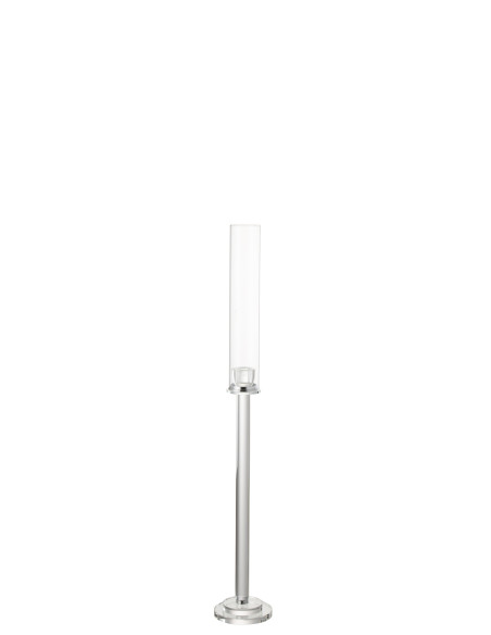 Porte-bougie en verre transparent Moira petitJ-Line