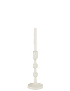 Porte-bougie Boules Aluminium Blanc GrandJ-Line 2
