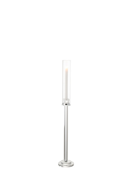 Porte-bougie en verre transparent Moira petitJ-Line
