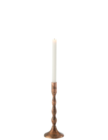 Porte-bougie en métal cuivré petitJ-Line