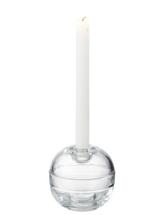 Porte-bougie en verre transparent.J-Line 2