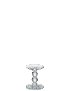 Porte-bougie en verre transparent petitJ-Line