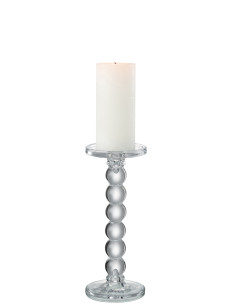 Porte-bougie en verre transparent de grande tailleJ-Line 2