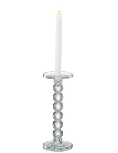 Porte-bougie en verre transparent de grande tailleJ-Line