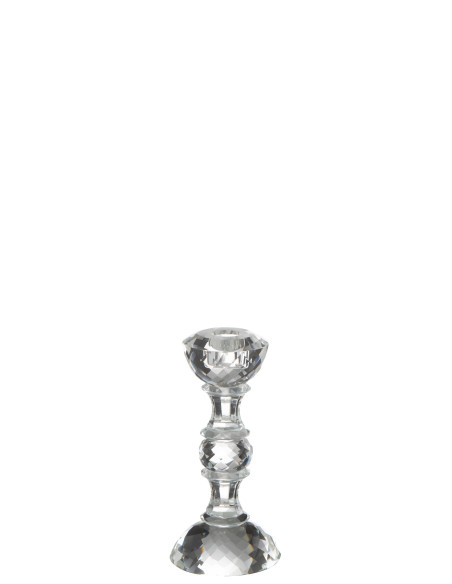 Porte-bougie Marie en cristal transparent petitJ-Line