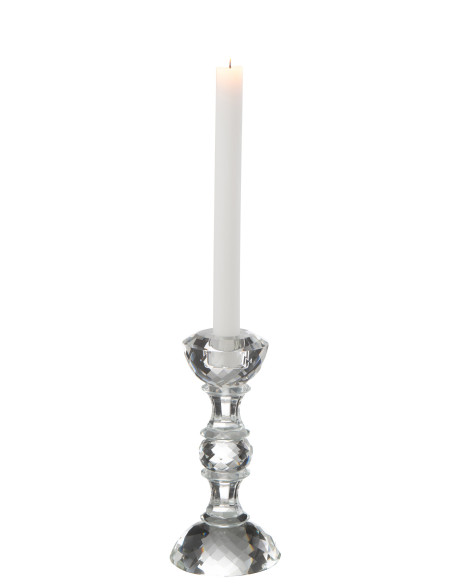 Porte-bougie Marie en cristal transparent petitJ-Line