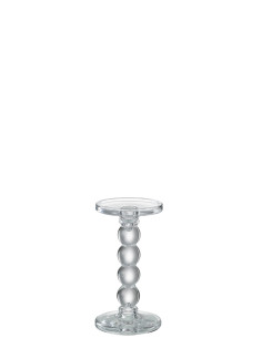 Porte-bougie en verre transparent moyenJ-Line