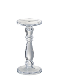 Bougeoir / Porte-bougie Leti Verre Transparent MoyenJ-Line