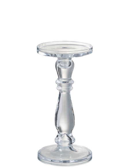 Bougeoir / Porte-bougie Leti Verre Transparent MoyenJ-Line