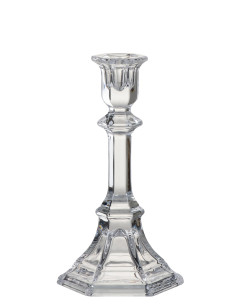 Bougeoir en verre transparent classique de grande tailleJ-Line