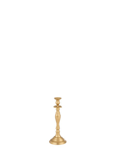 Bougeoir classique en aluminium mat doré petitJ-Line