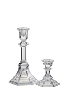 Bougeoir en verre transparent classique de grande tailleJ-Line 2