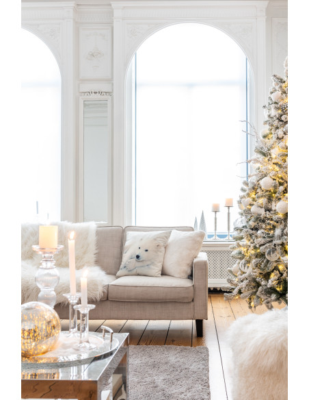 Bougeoir en verre lisse transparent grandJ-Line