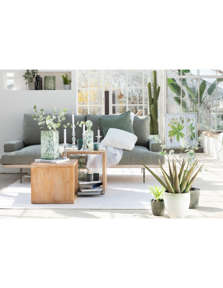 Bougeoir en verre transparent de grande tailleJ-Line