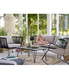 Banquette Mundo Black - Outdoor Bloomingville