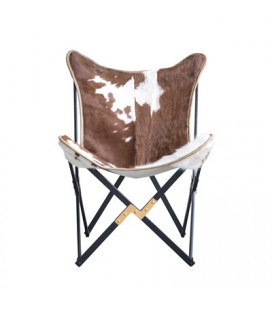 Fauteuil Butterfly Vache Hairon Collection Bloomingville