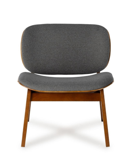 Fauteuil Kuji Anthracite Structure Bois Fauteuil Kuji Anthracite Structure Bois