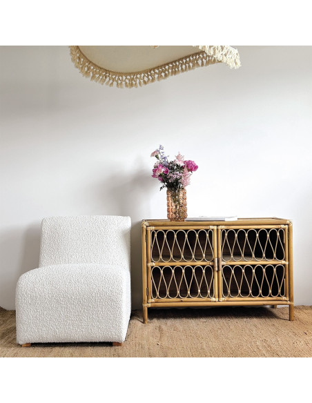 Fauteuil Loft bouclette naturelle opjet