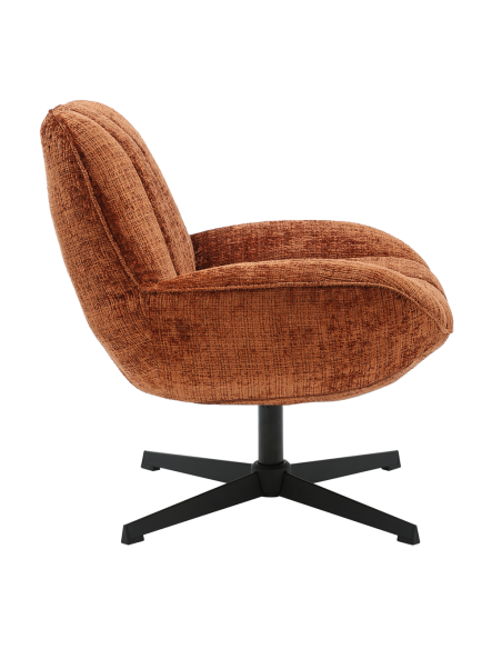 Fauteuil Pauline chenille marron opjet Fauteuil Pauline chenille marron opjet