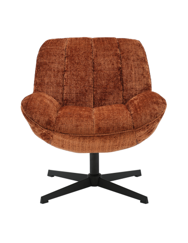 Fauteuil Pauline chenille marron opjet