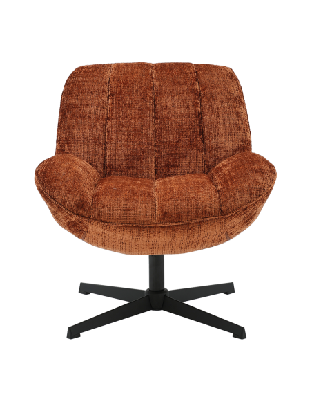 Fauteuil Pauline chenille marron opjet Fauteuil Pauline chenille marron opjet