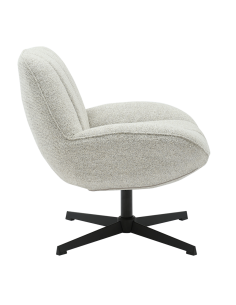Fauteuil Pauline chenille beige opjet 2