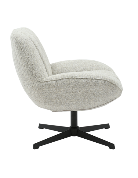 Fauteuil Pauline chenille beige opjet