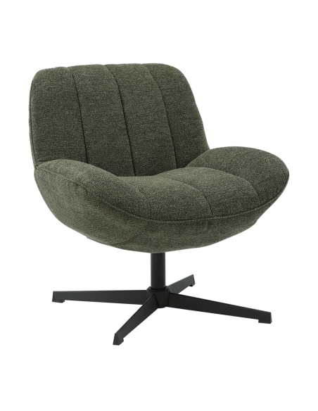 Fauteuil Pauline toile kaki opjet Fauteuil Pauline toile kaki opjet