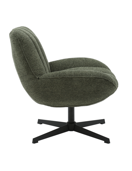 Fauteuil Pauline toile kaki opjet Fauteuil Pauline toile kaki opjet