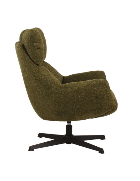 Fauteuil Léon pivotant kaki opjet Fauteuil Léon pivotant kaki opjet