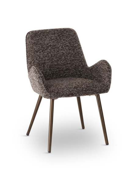 Chaise Trevise Brun Chiné athezza Chaise Trevise Brun Chiné athezza