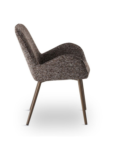 Chaise Trevise Brun Chiné athezza