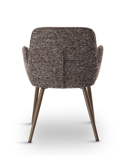 Chaise Trevise Brun Chiné athezza Chaise Trevise Brun Chiné athezza