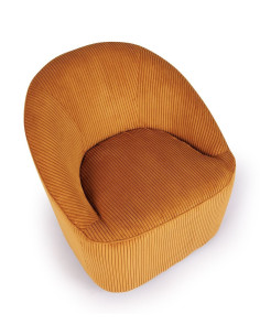 Fauteuil Pivotant Viby Ocre athezza 2