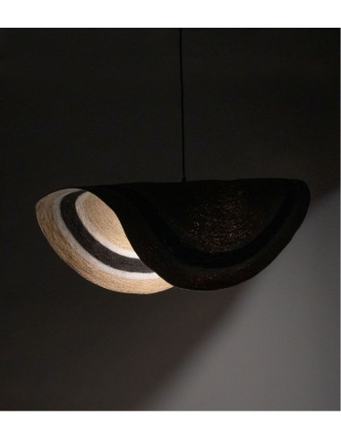 Suspension Nacho Cercle Noir Blanc 100cm athezza