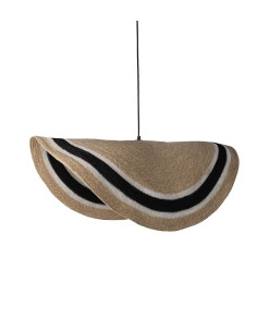 Suspension Nacho Cercle Noir Blanc 100cm athezza