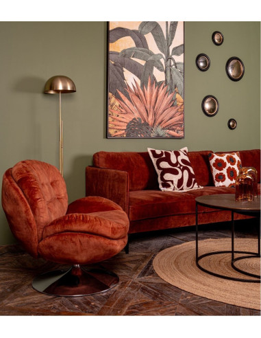 Fauteuil Pivotant Memento Fox Velours  athezza