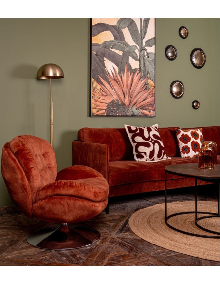 Fauteuil Pivotant Memento Fox Velours  athezza