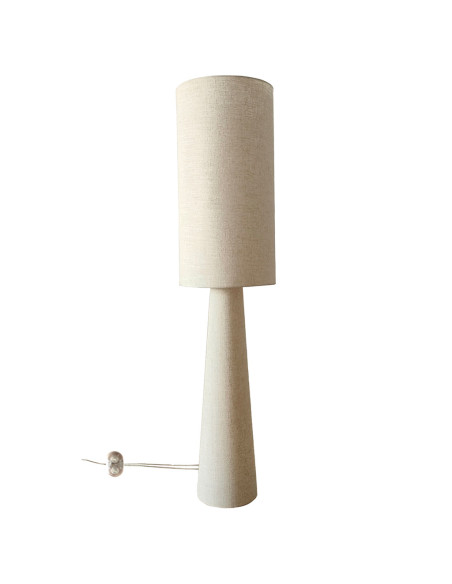 Lampadaire Saturne toile créme H130cm opjet