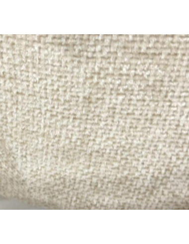 Fauteuil rondeur chenille tissé pivotant blanc opjet