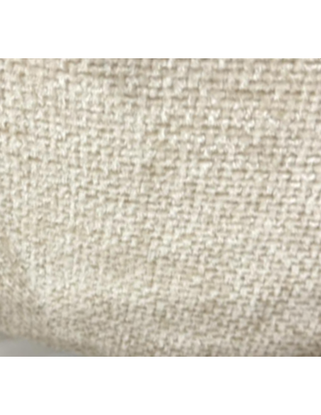 Fauteuil rondeur chenille tissé pivotant blanc opjet