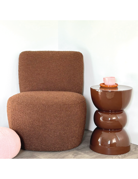 Bout de canapé Titou caramel opjet Bout de canapé Titou caramel opjet