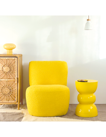 Bout de canapé Titou jaune opjet