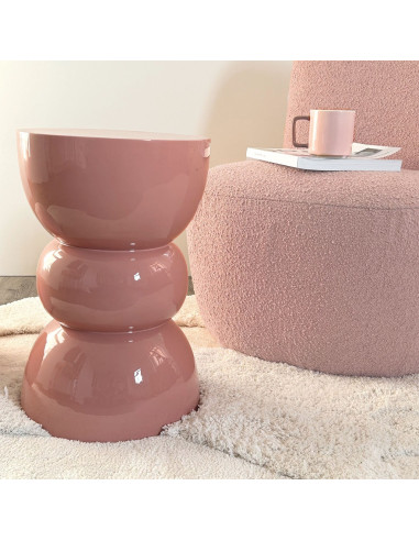 Bout de canapé Titou rose opjet