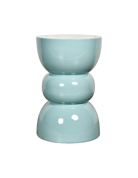 Bout de canapé Titou bleu givré opjet Bout de canapé Titou bleu givré opjet