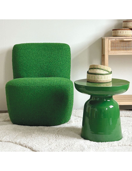 Bout de canapé Bibi vert opjet