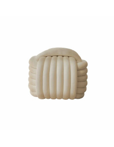 Pouf passementerie sable opjet