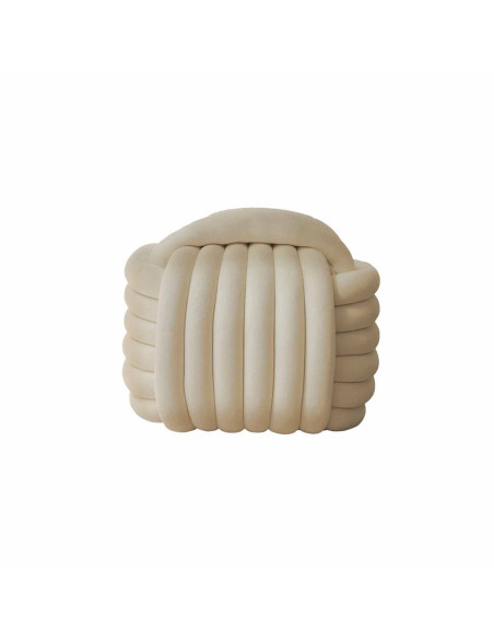 Pouf passementerie sable opjet