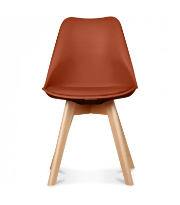 Chaise Copenhague Rouille + Coussin